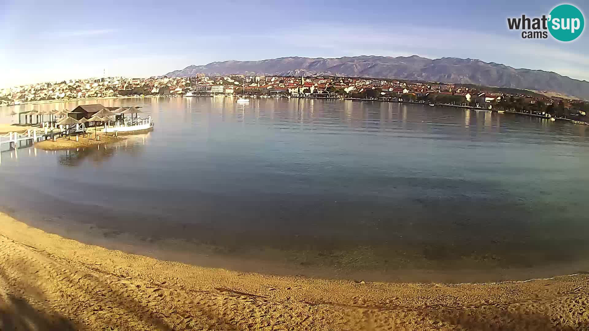Live webcam Novalja – The Town beach