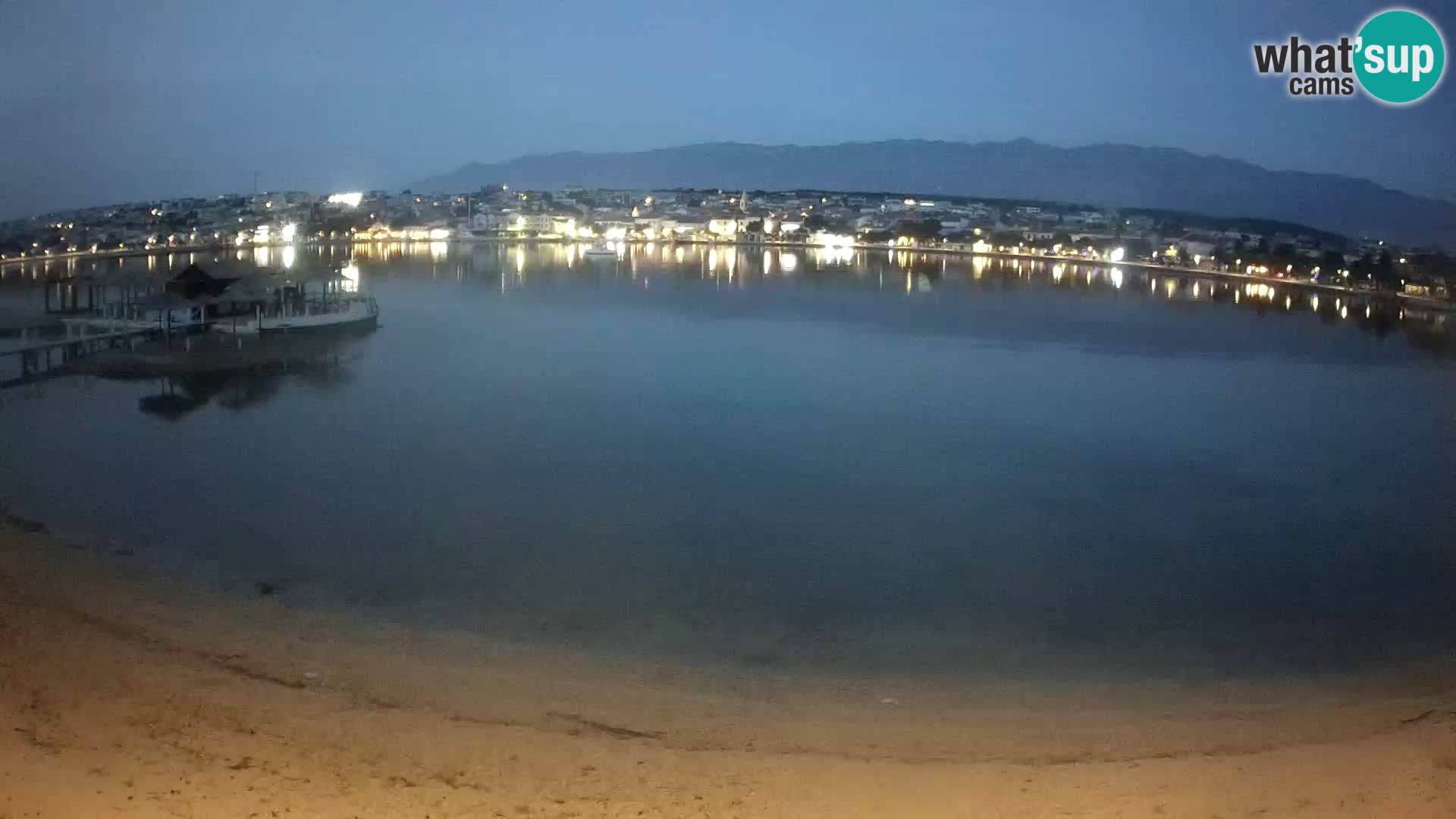 Live webcam Novalja – The Town beach