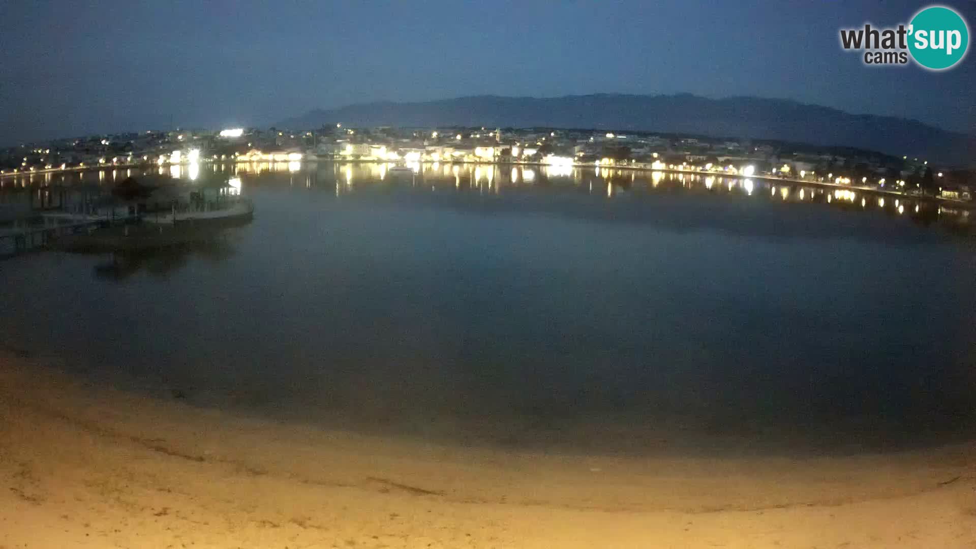 Novalja livecam – plage de la ville