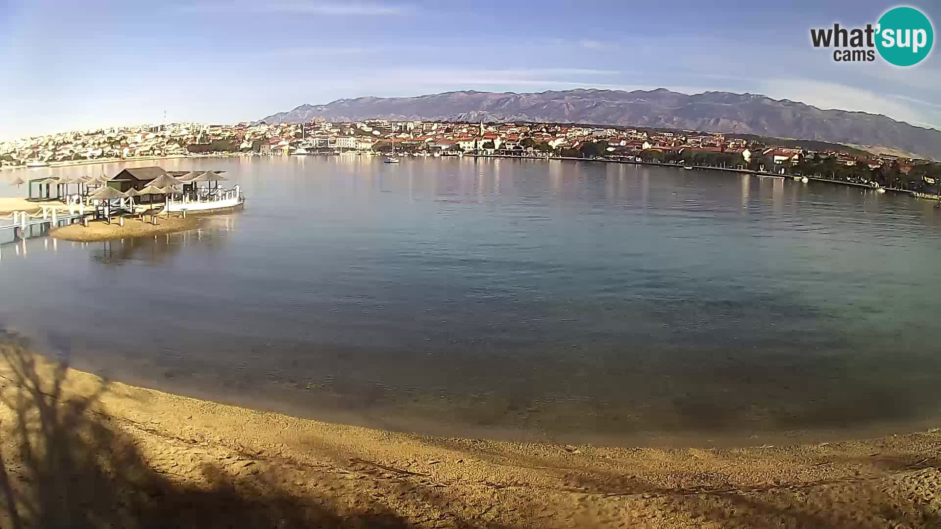 Novalja webcam – spiaggia cittadina