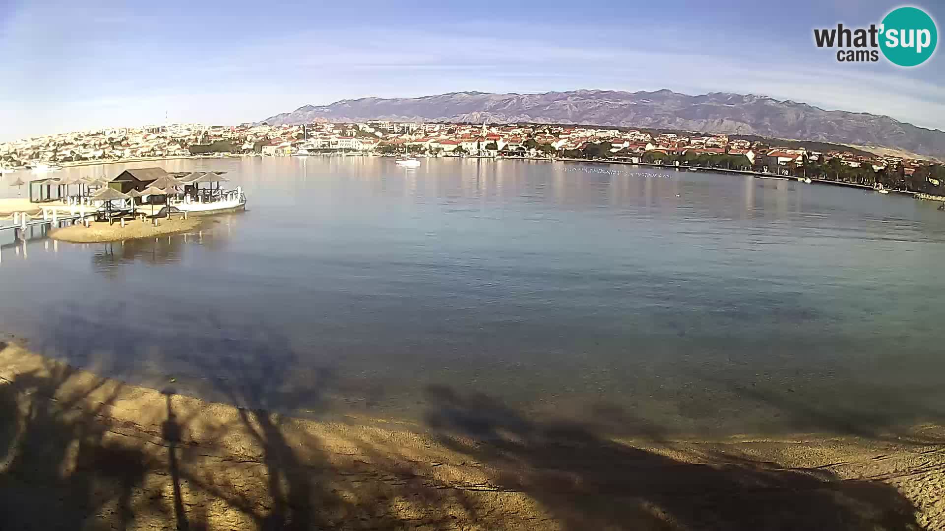 Live webcam Novalja – The Town beach