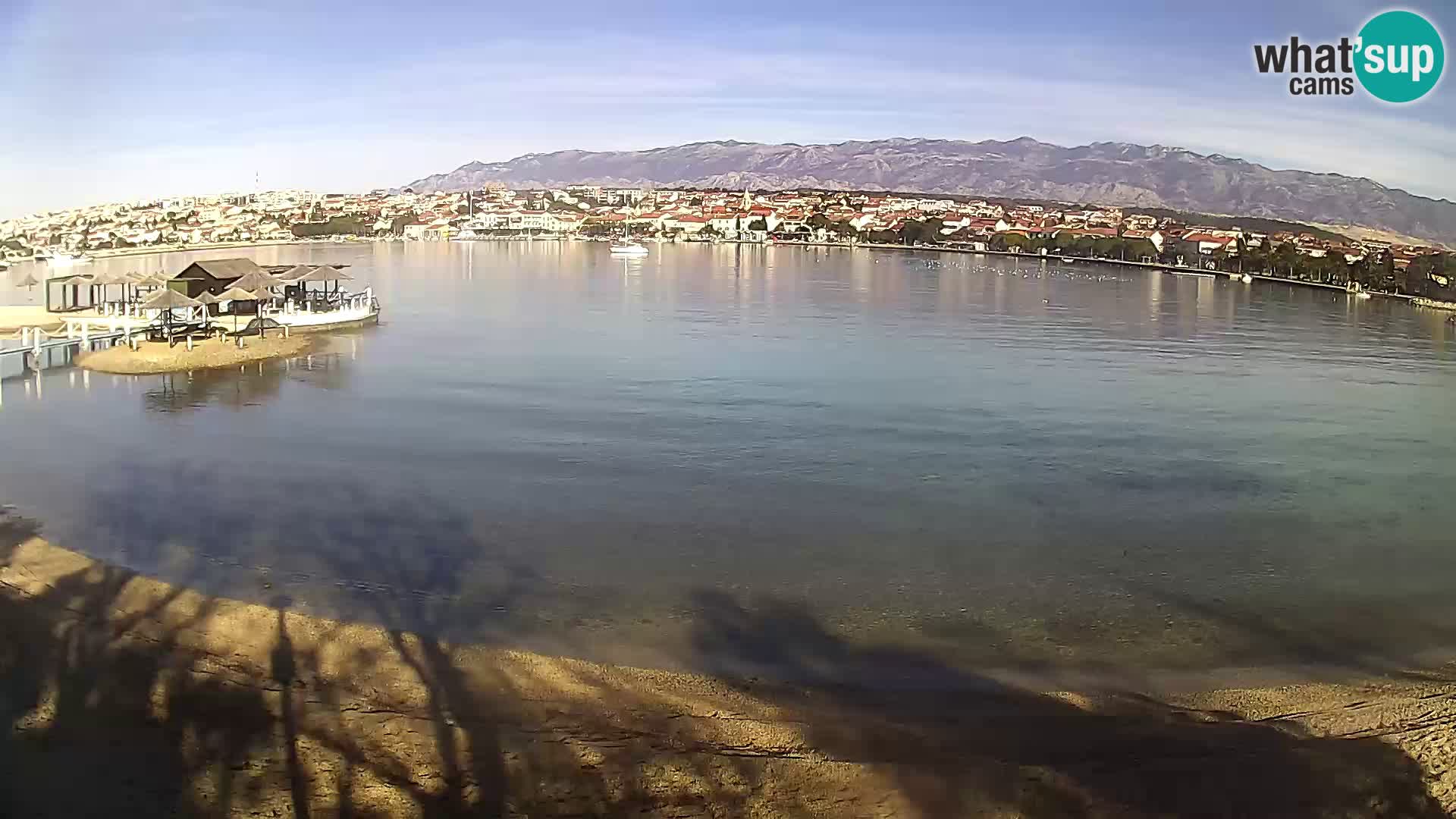 Novalja livecam – plage de la ville