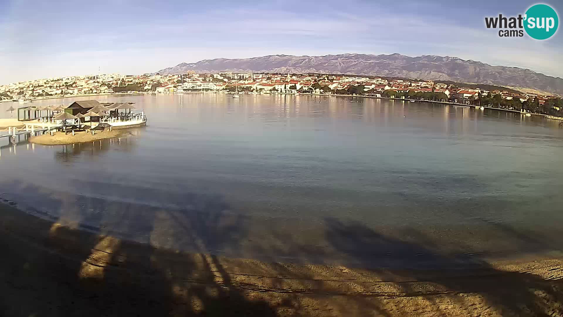 Novalja livecam – plage de la ville