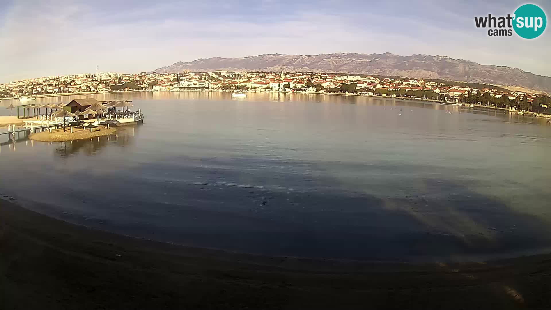 Live webcam Novalja – The Town beach