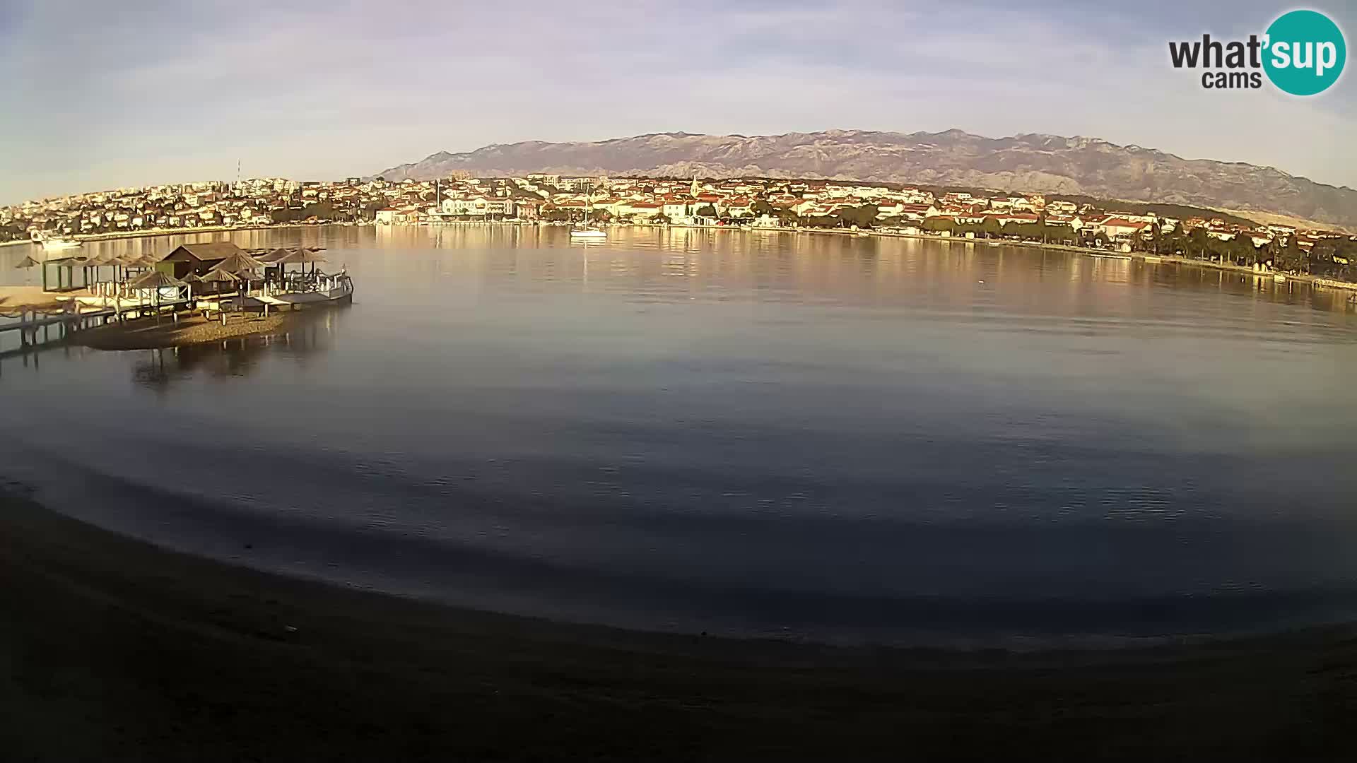 Novalja livecam – plage de la ville