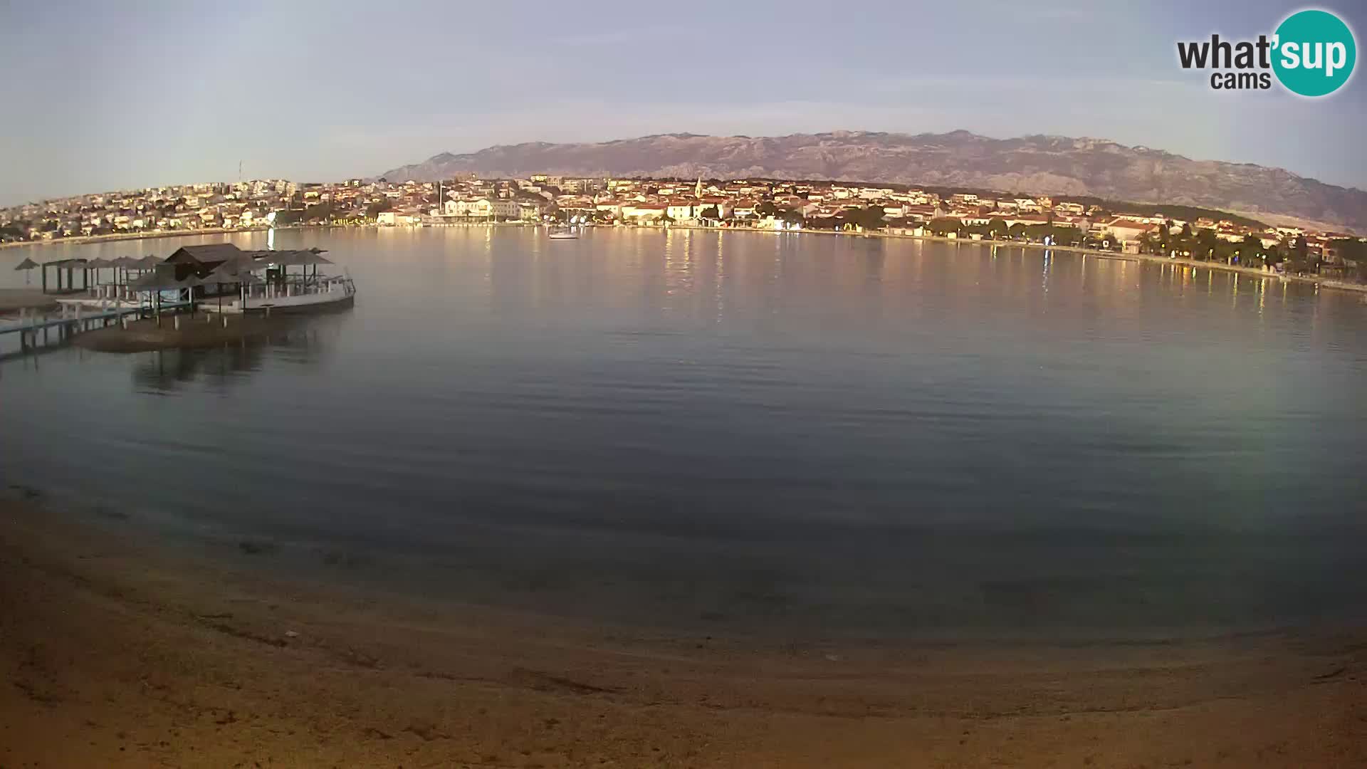 Novalja webcam – spiaggia cittadina