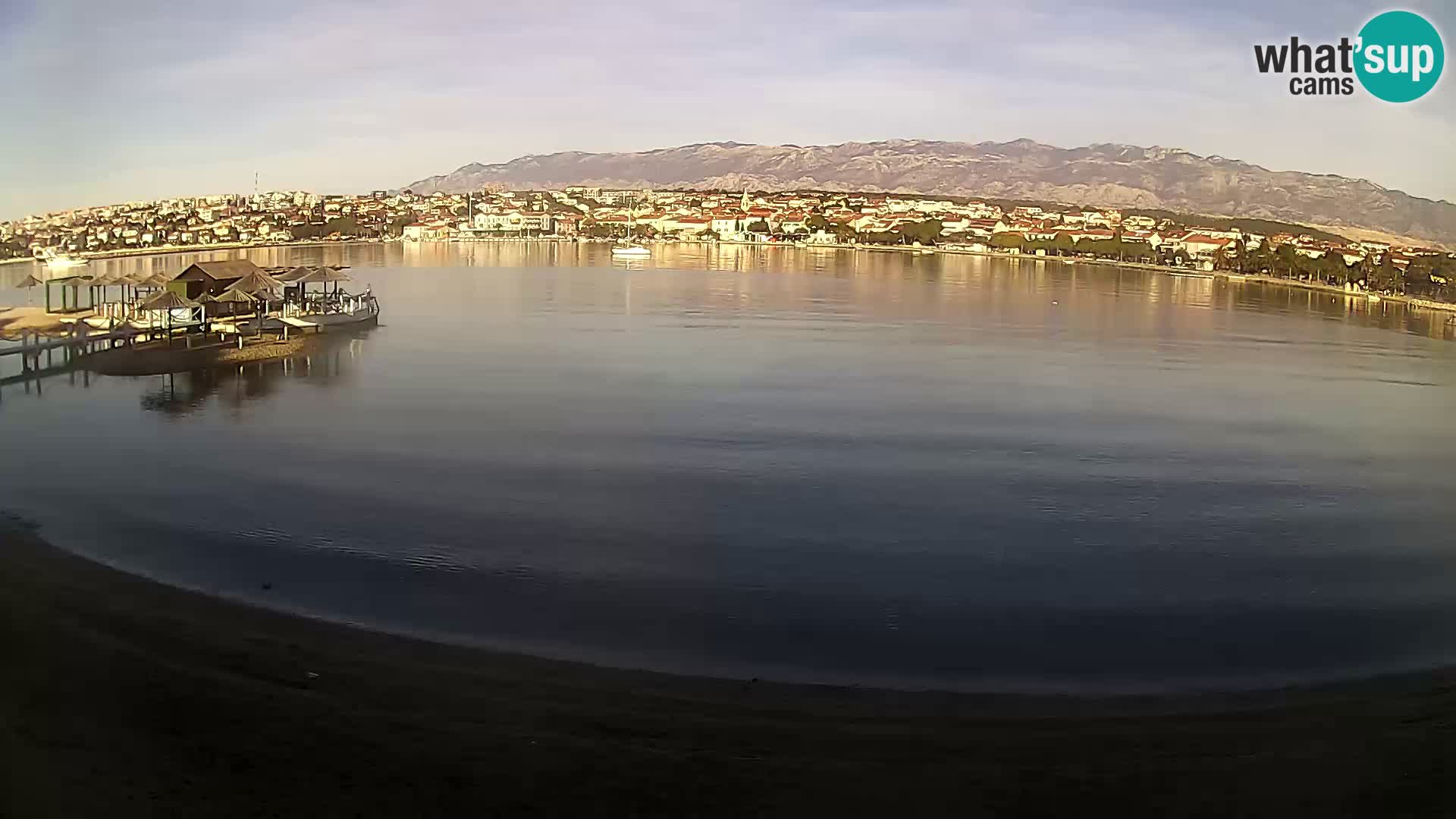 Live webcam Novalja – The Town beach