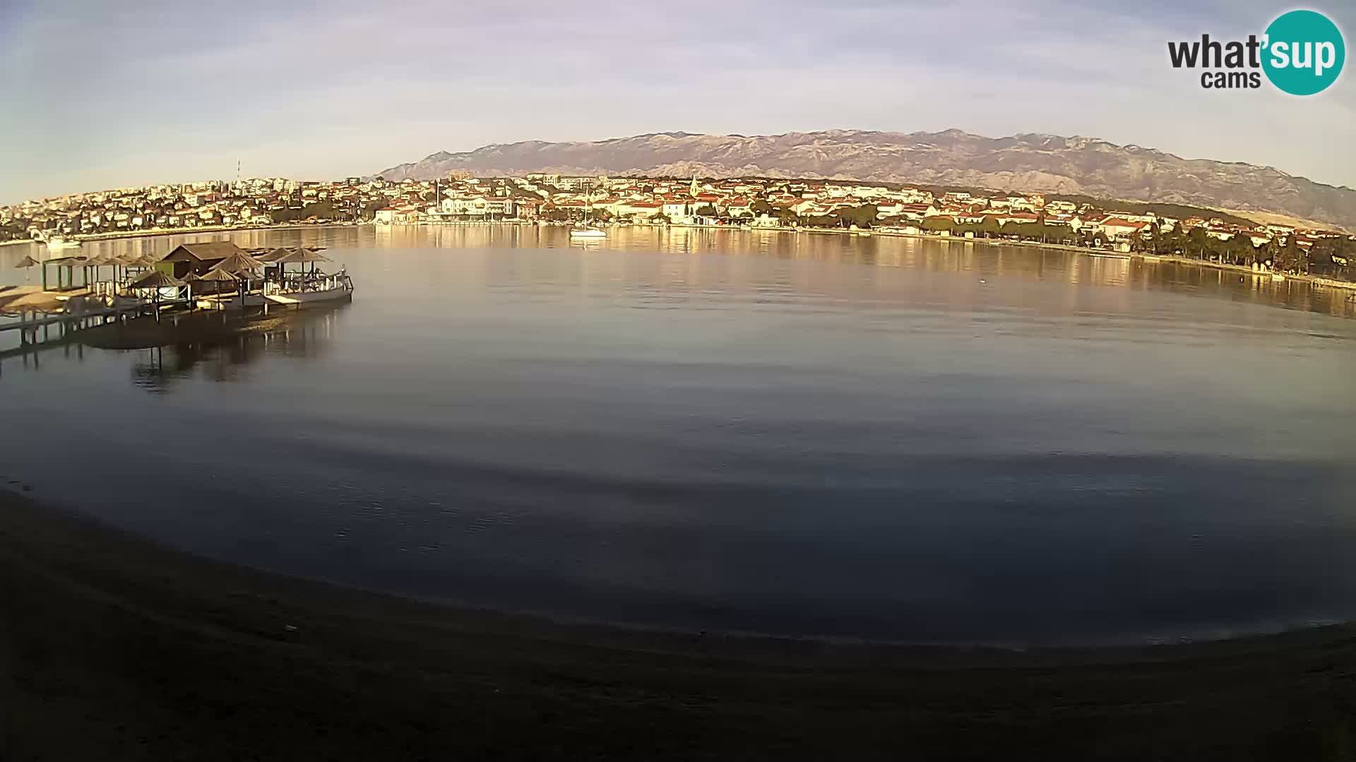 Novalja Kamera v živo – mestna plaža