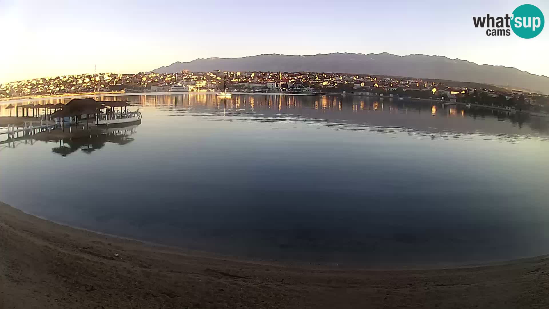 Novalja Kamera v živo – mestna plaža