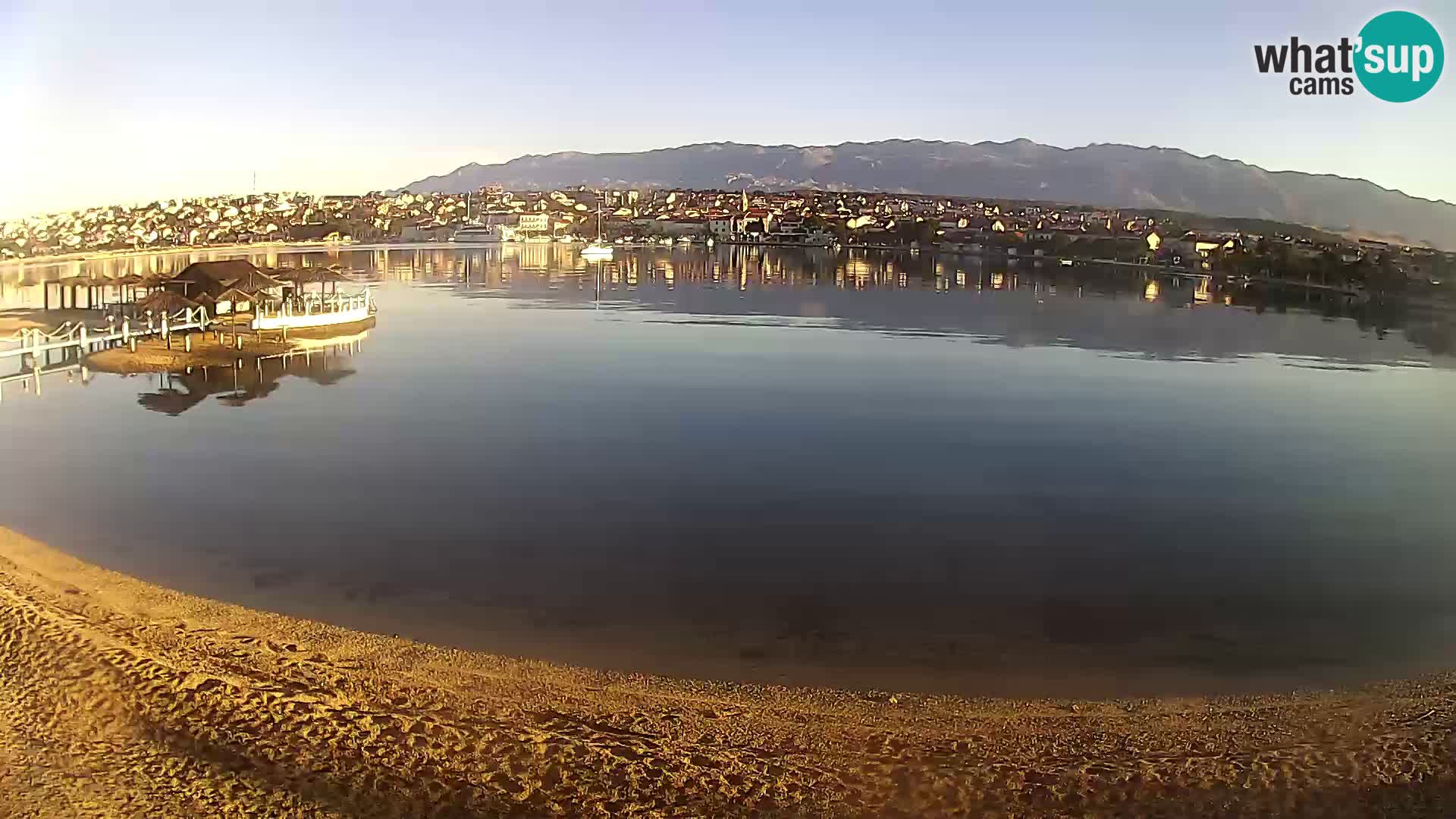 Novalja webcam – spiaggia cittadina