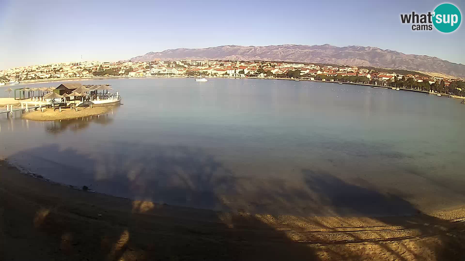 Novalja livecam – plage de la ville