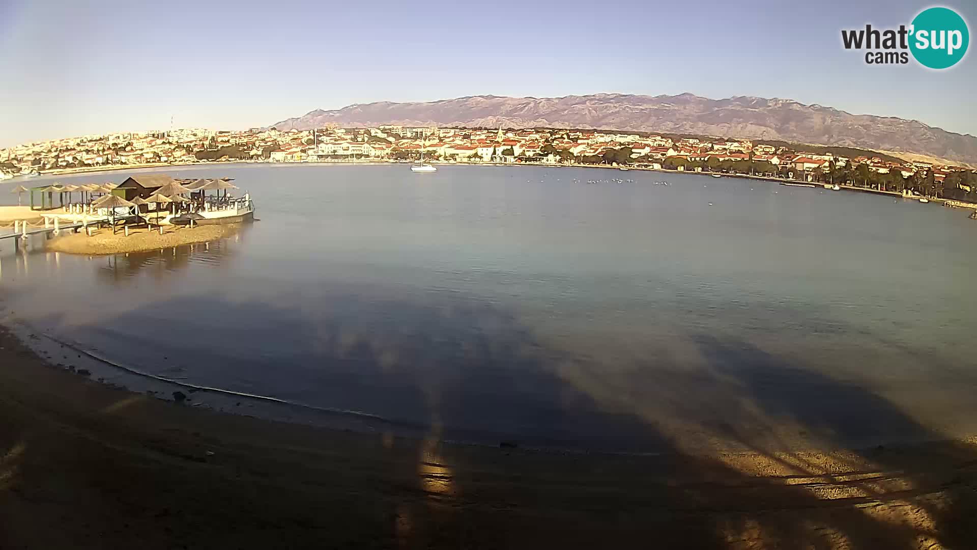 Live webcam Novalja – The Town beach