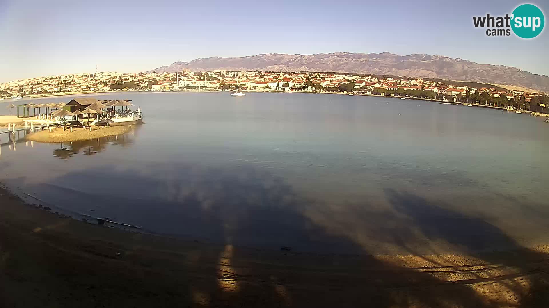 Novalja livecam – plage de la ville