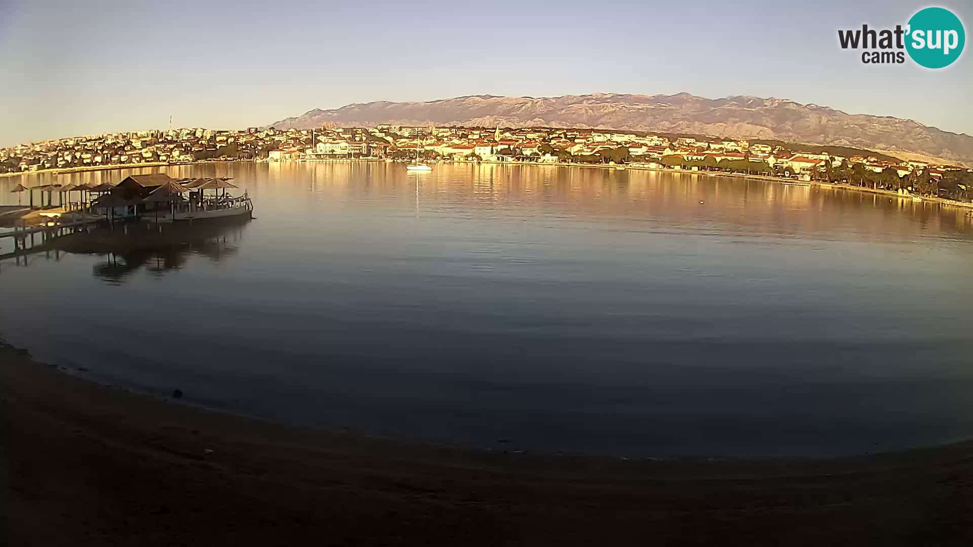 Live webcam Novalja – The Town beach