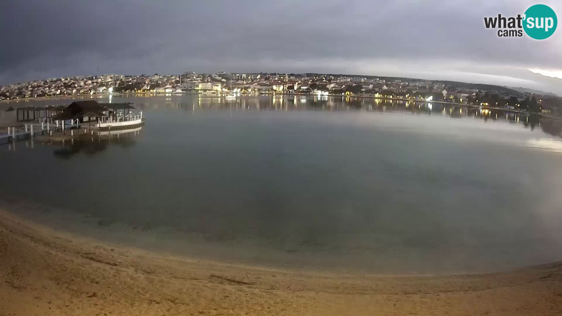 Live webcam Novalja – The Town beach