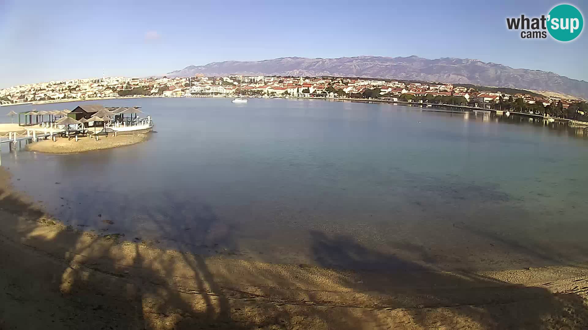 Live webcam Novalja – The Town beach