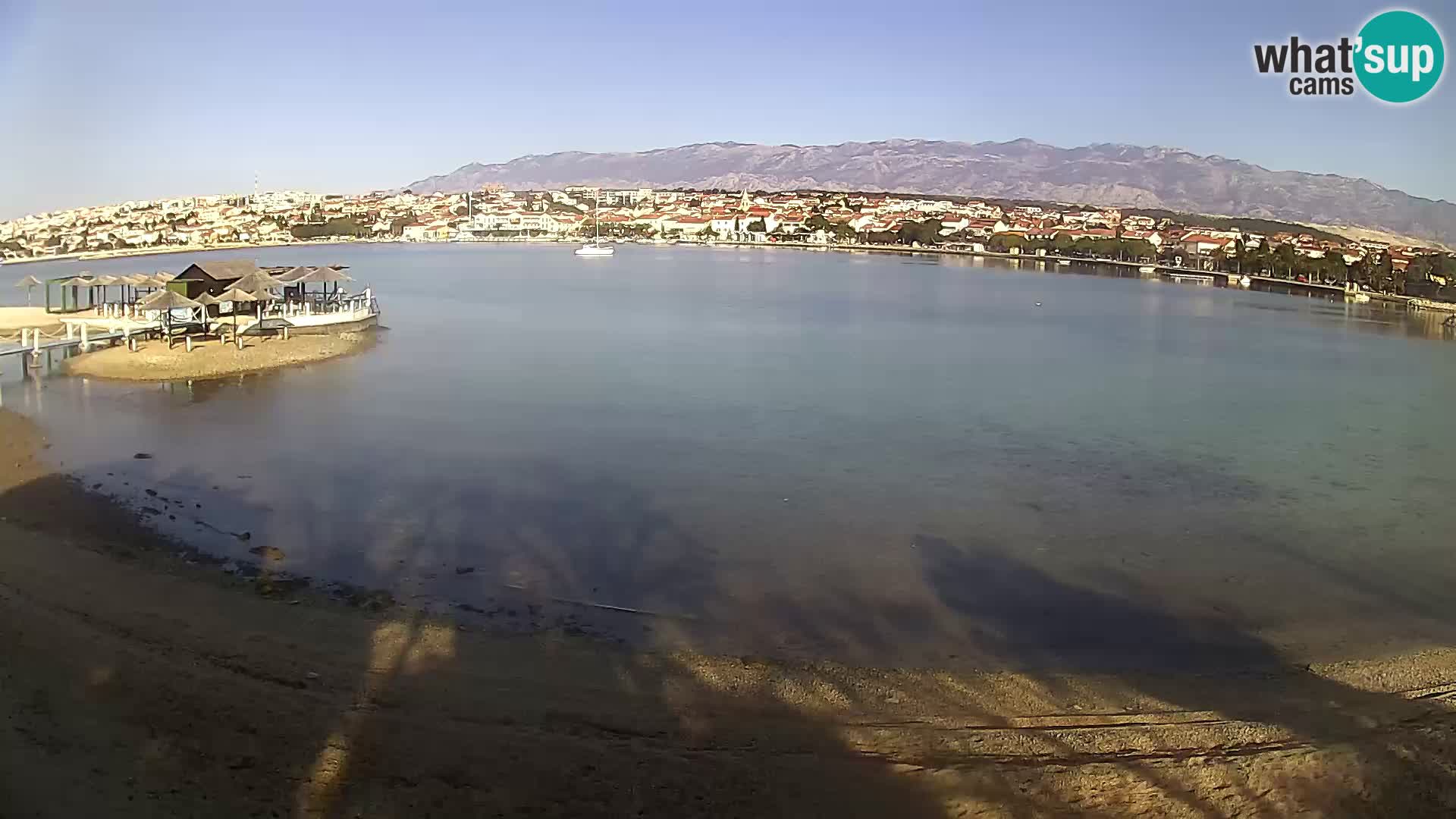 Novalja webcam – spiaggia cittadina