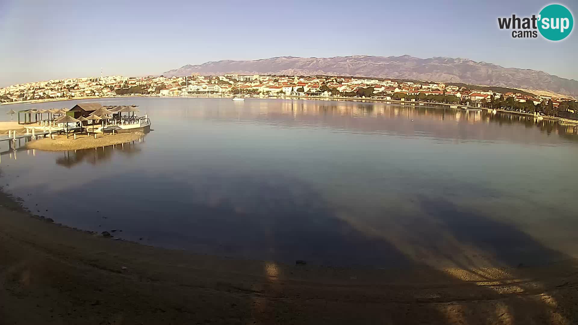 Live webcam Novalja – The Town beach