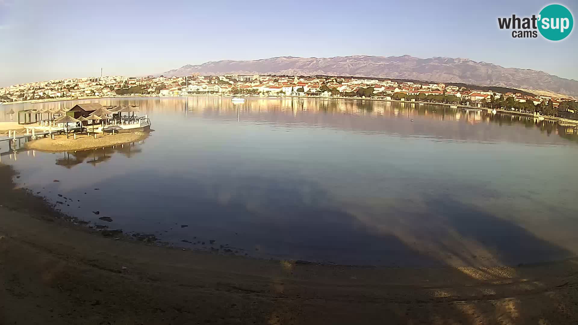 Novalja webcam – spiaggia cittadina