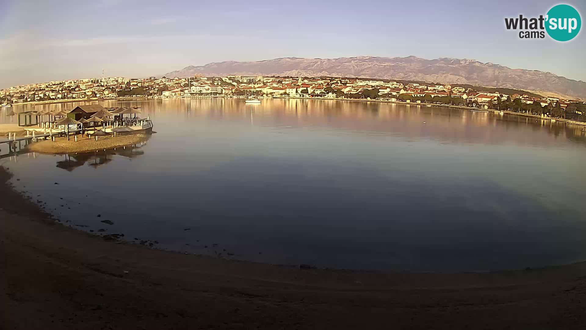 Live webcam Novalja – The Town beach