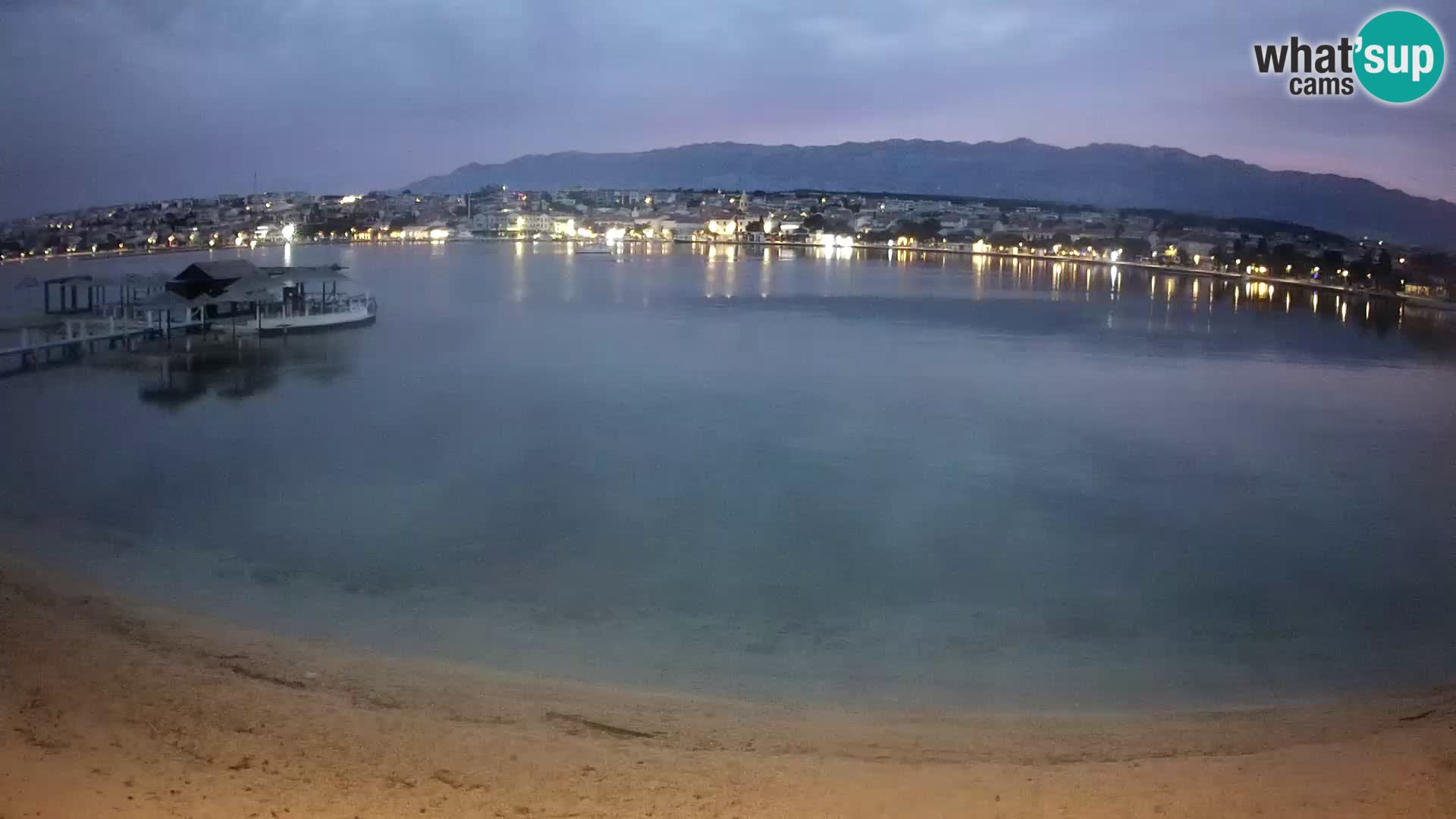 Live webcam Novalja – The Town beach