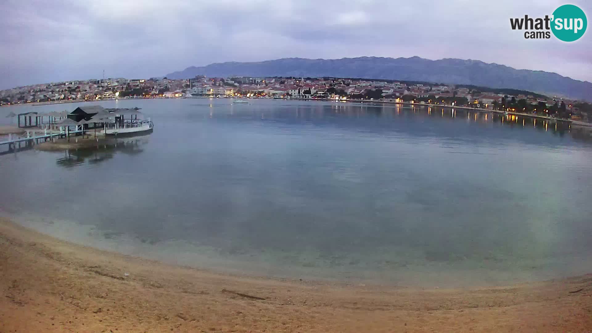 Live webcam Novalja – The Town beach