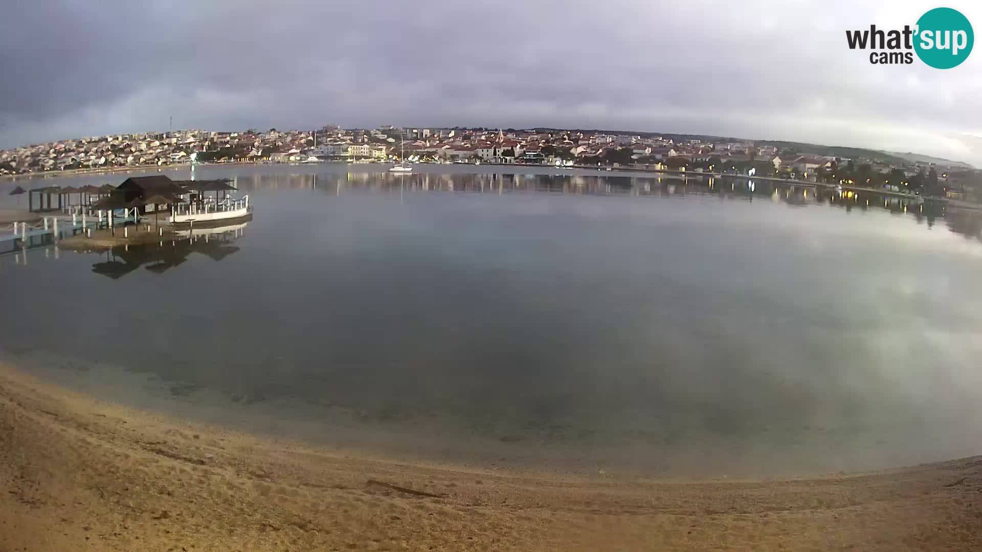 Novalja webcam – spiaggia cittadina