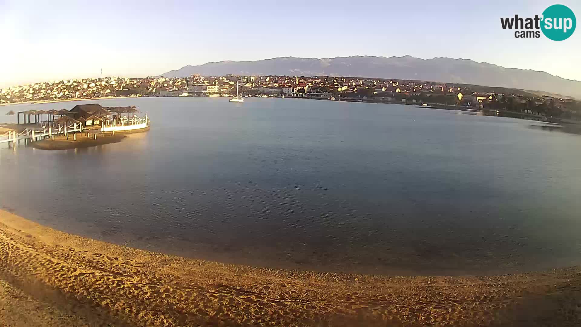 Novalja webcam – spiaggia cittadina