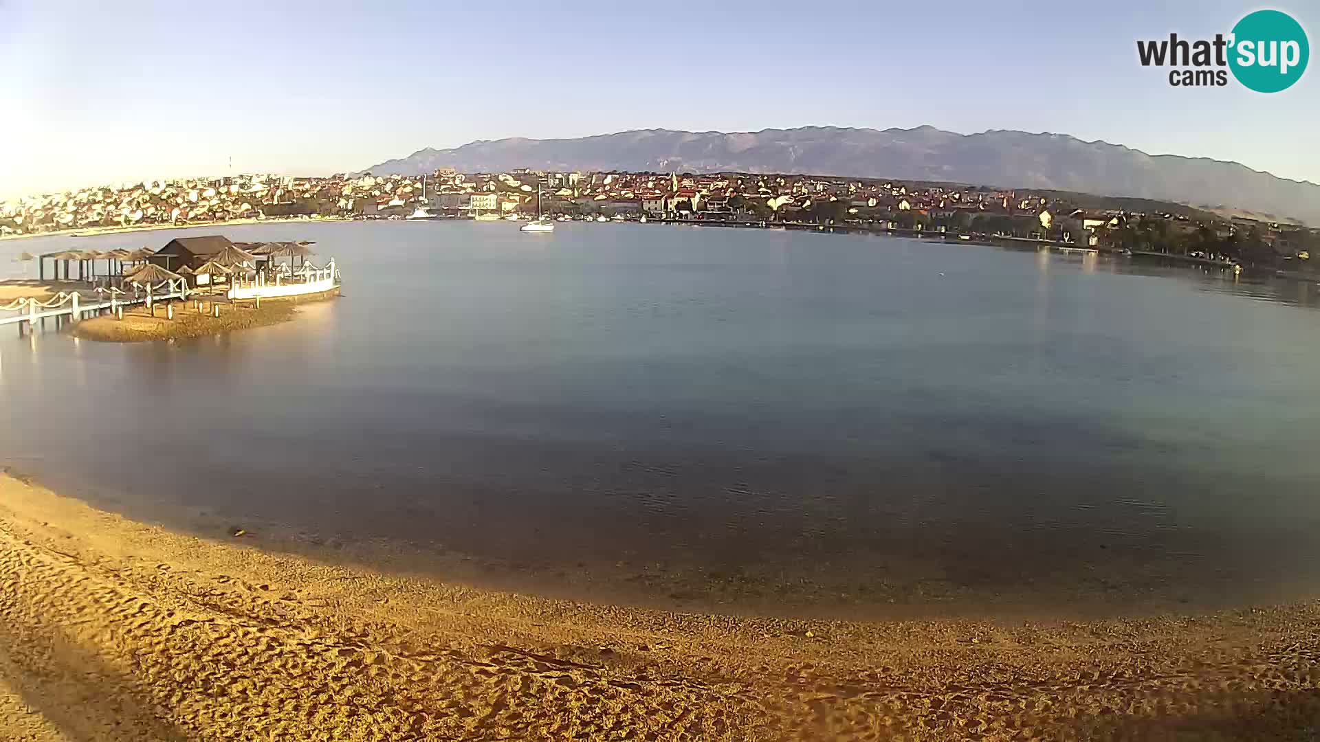 Live webcam Novalja – The Town beach