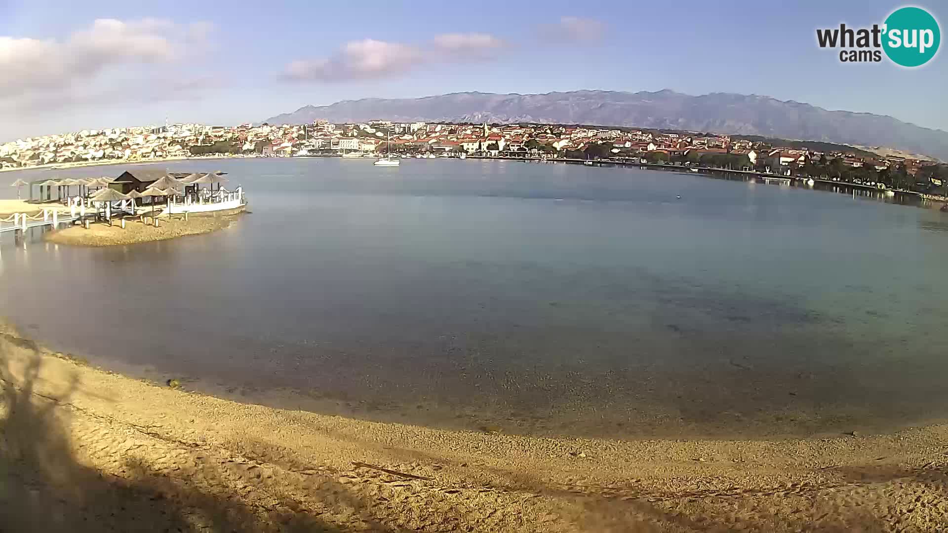 Novalja webcam – spiaggia cittadina