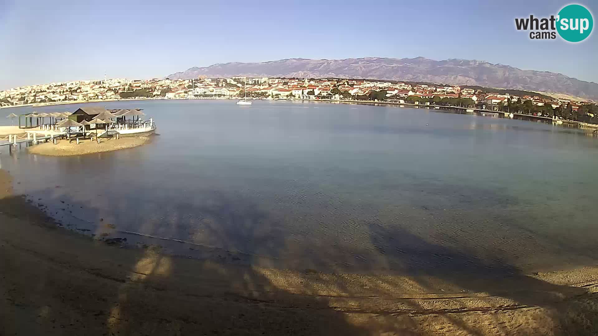 Live webcam Novalja – The Town beach