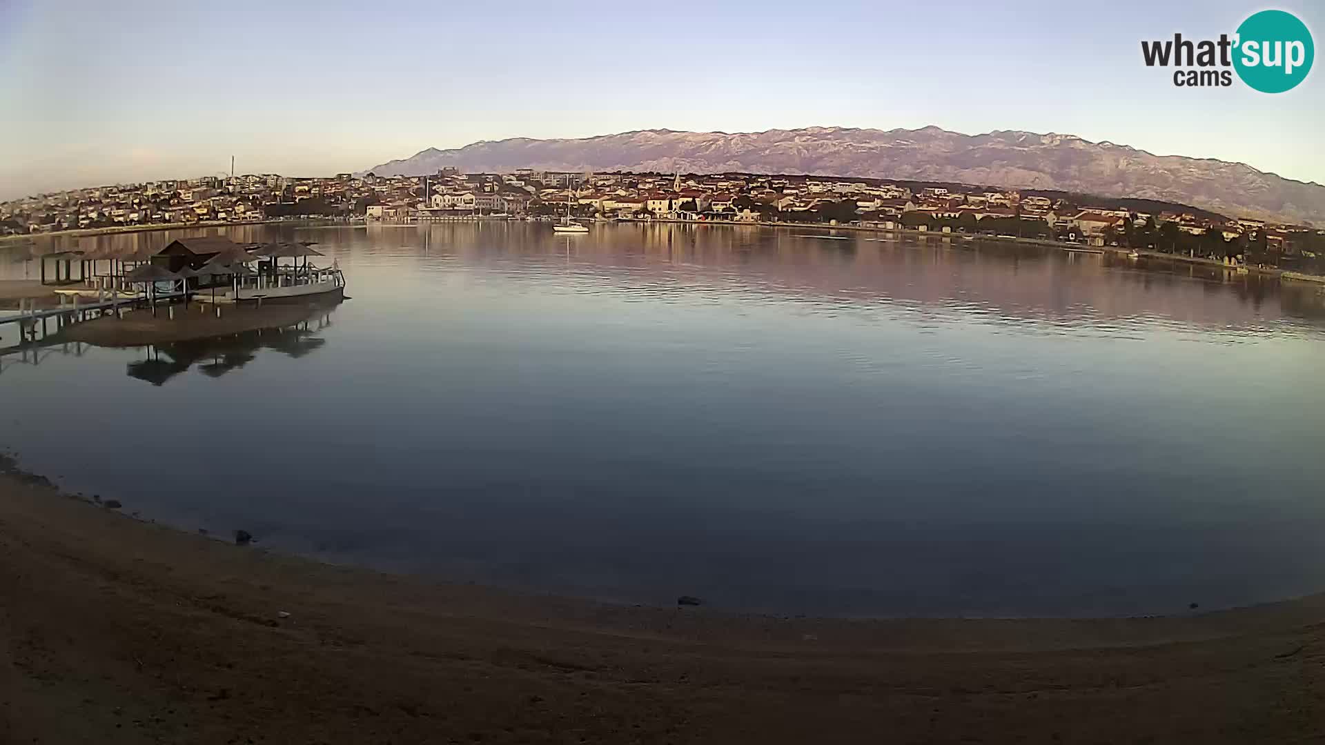 Novalja webcam – spiaggia cittadina