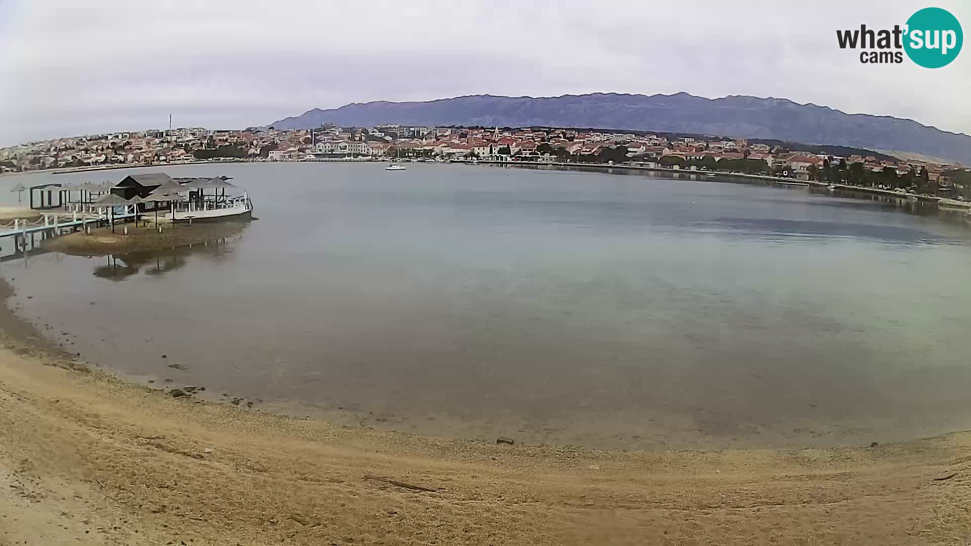 Novalja Kamera v živo – mestna plaža