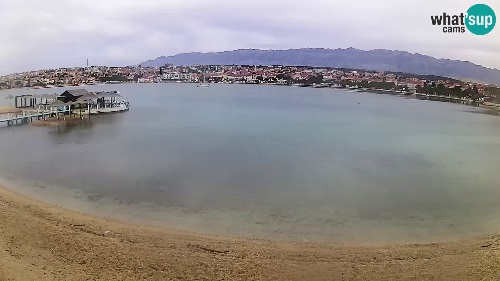 Novalja Kamera v živo – mestna plaža