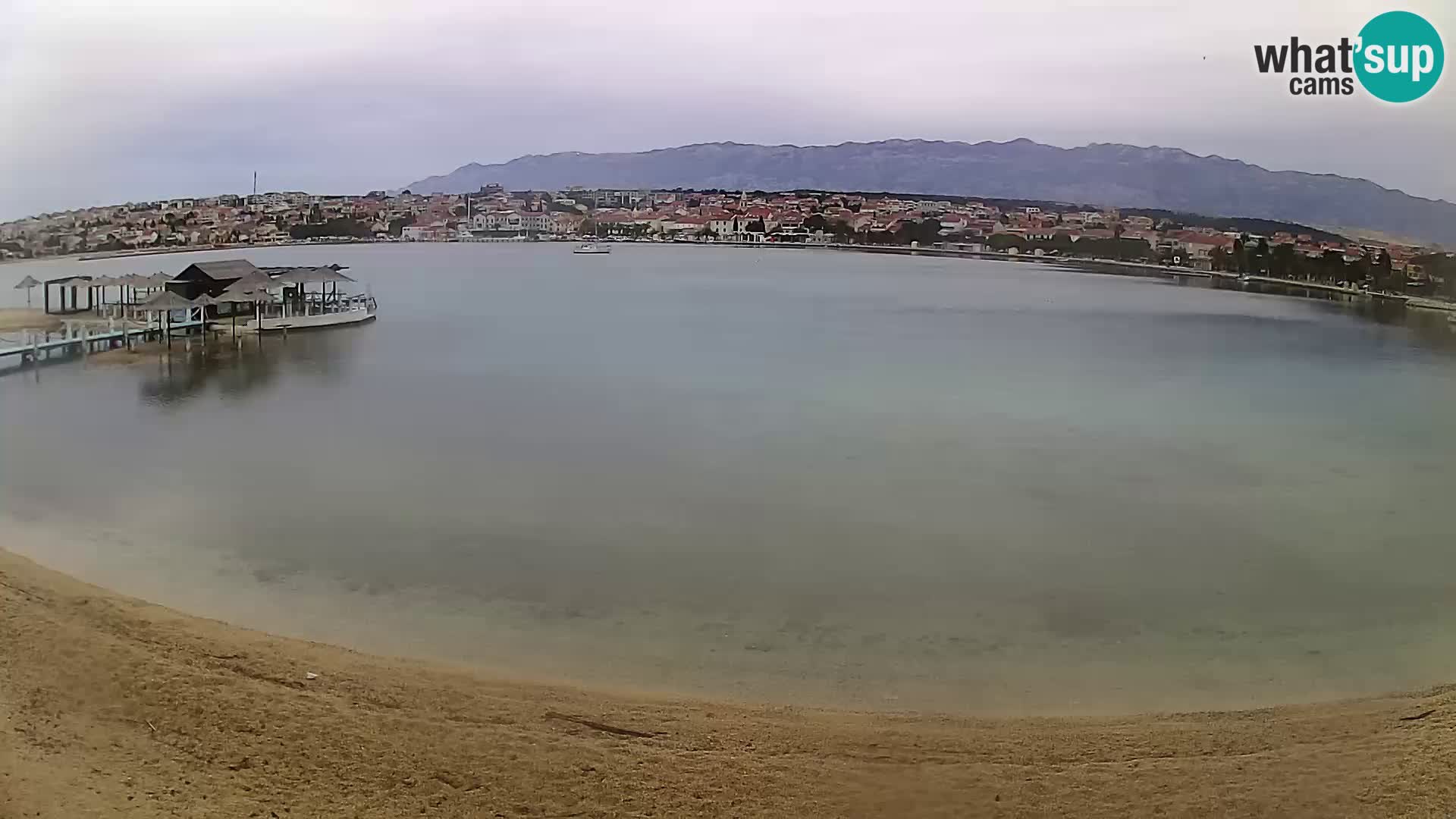 Novalja livecam – plage de la ville