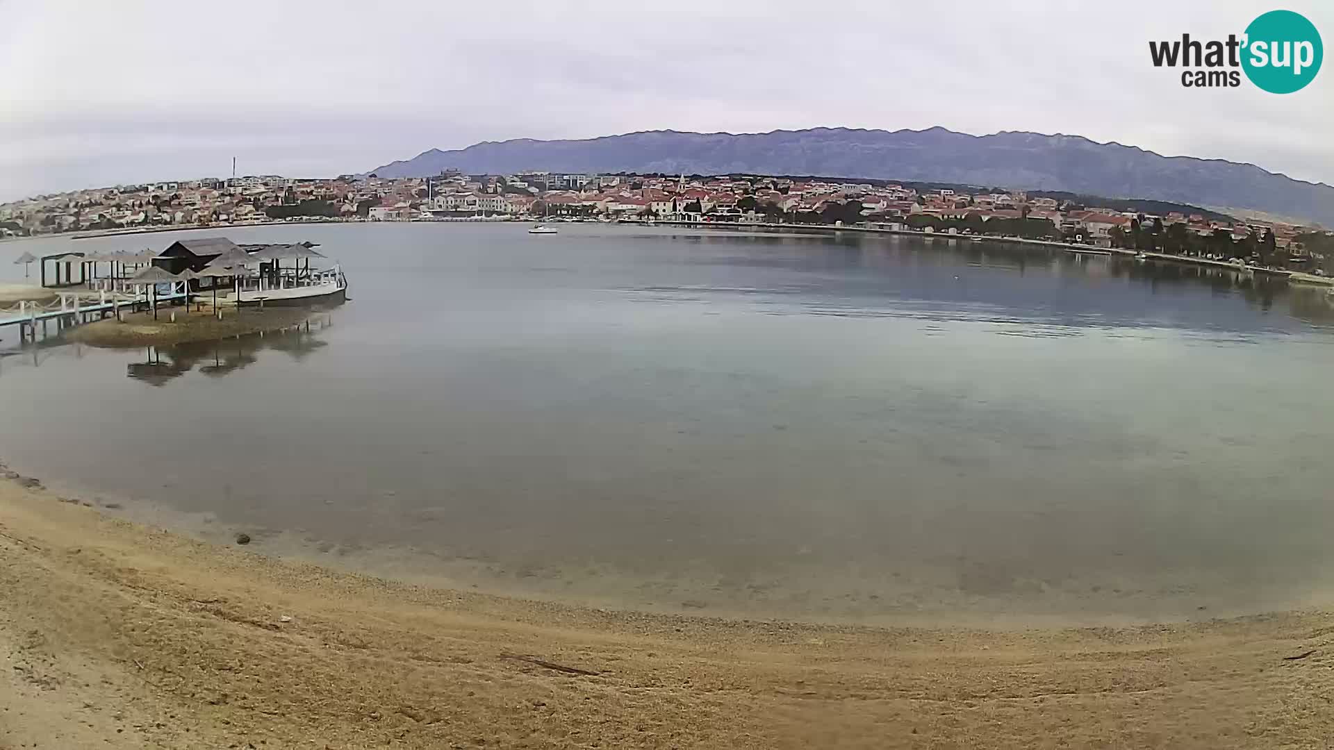 Novalja webcam – spiaggia cittadina