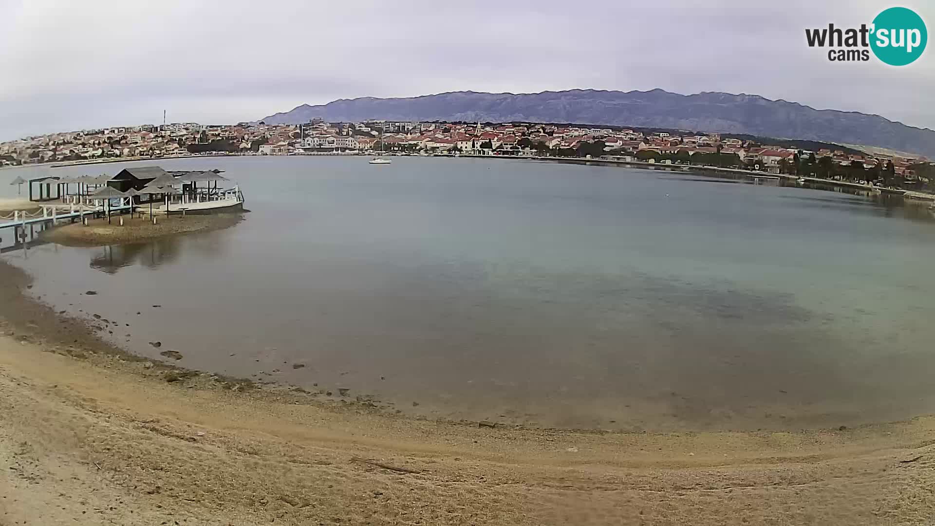 Novalja livecam – plage de la ville