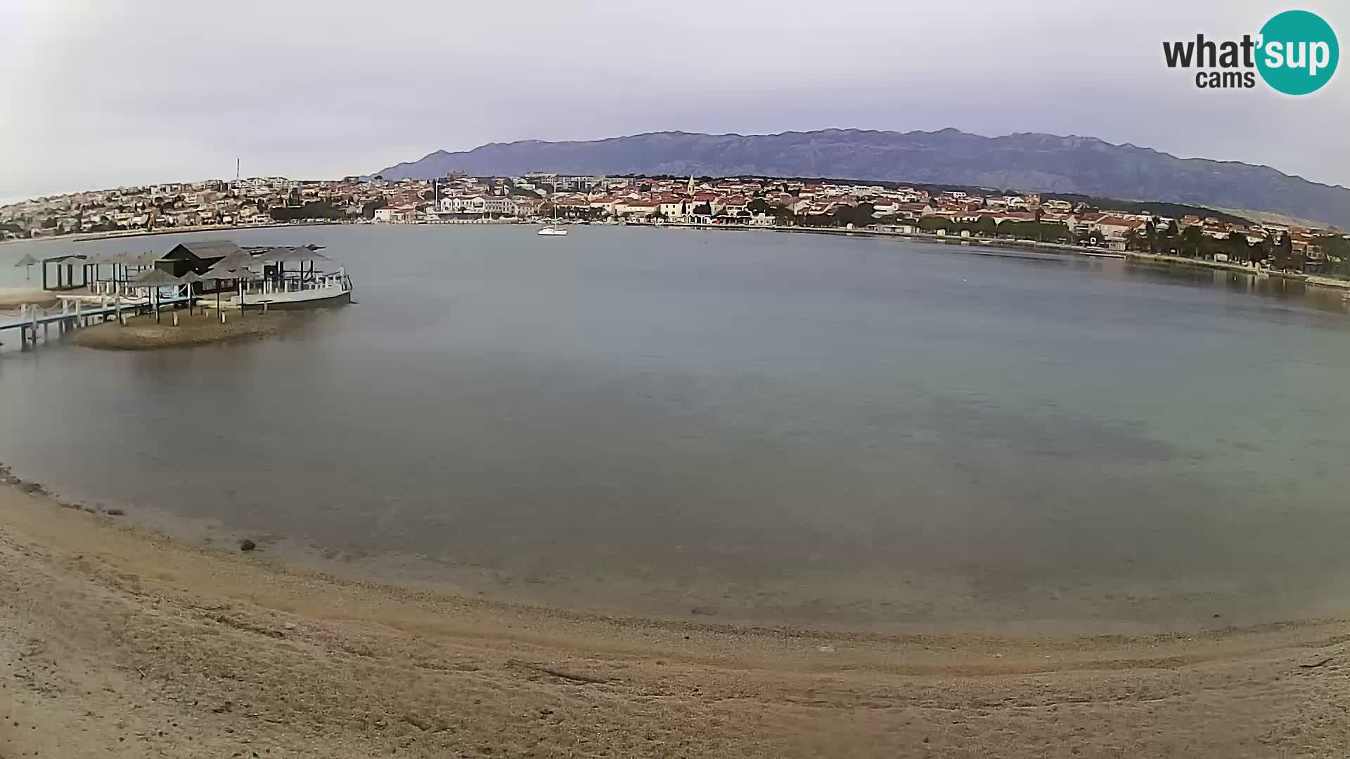 Novalja livecam – plage de la ville