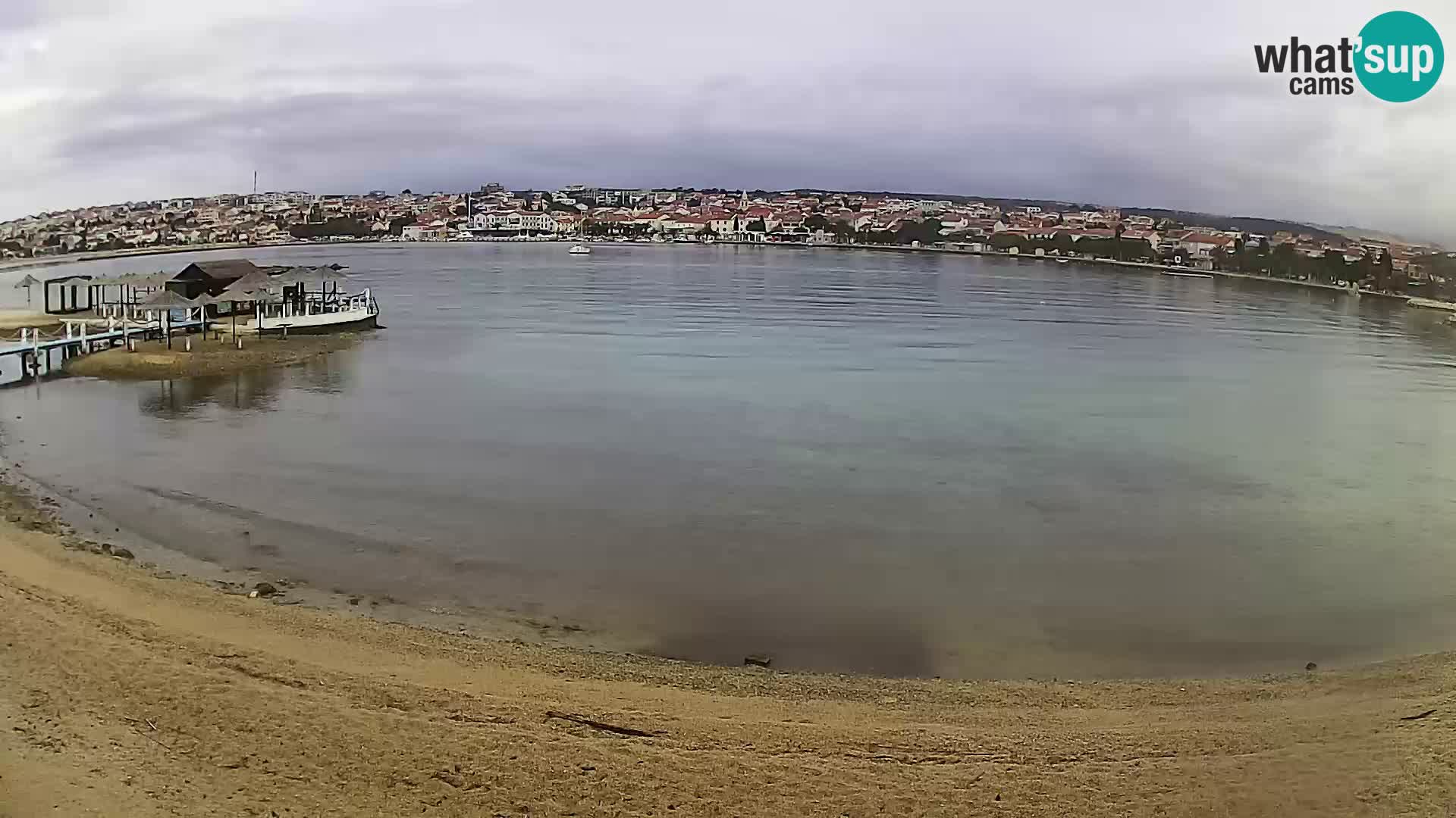 Live webcam Novalja – The Town beach