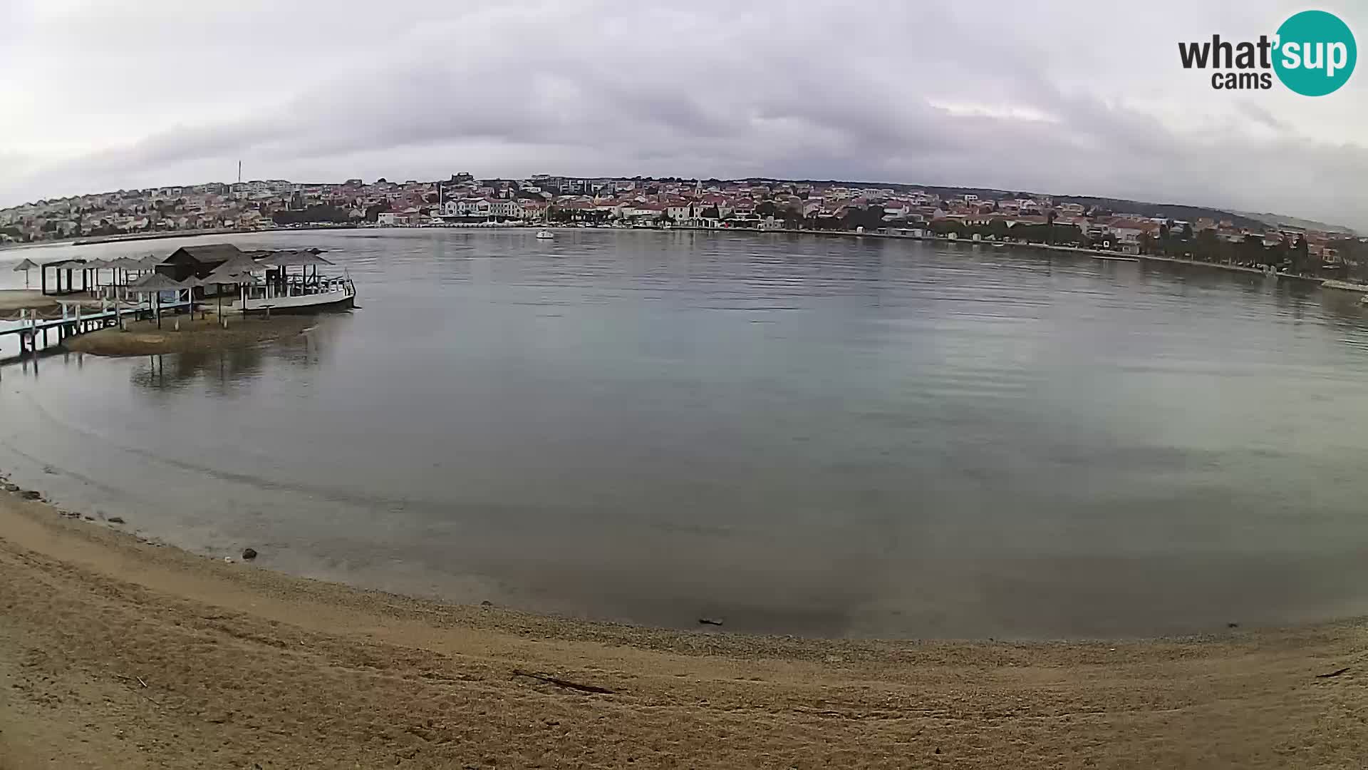 Novalja livecam – plage de la ville