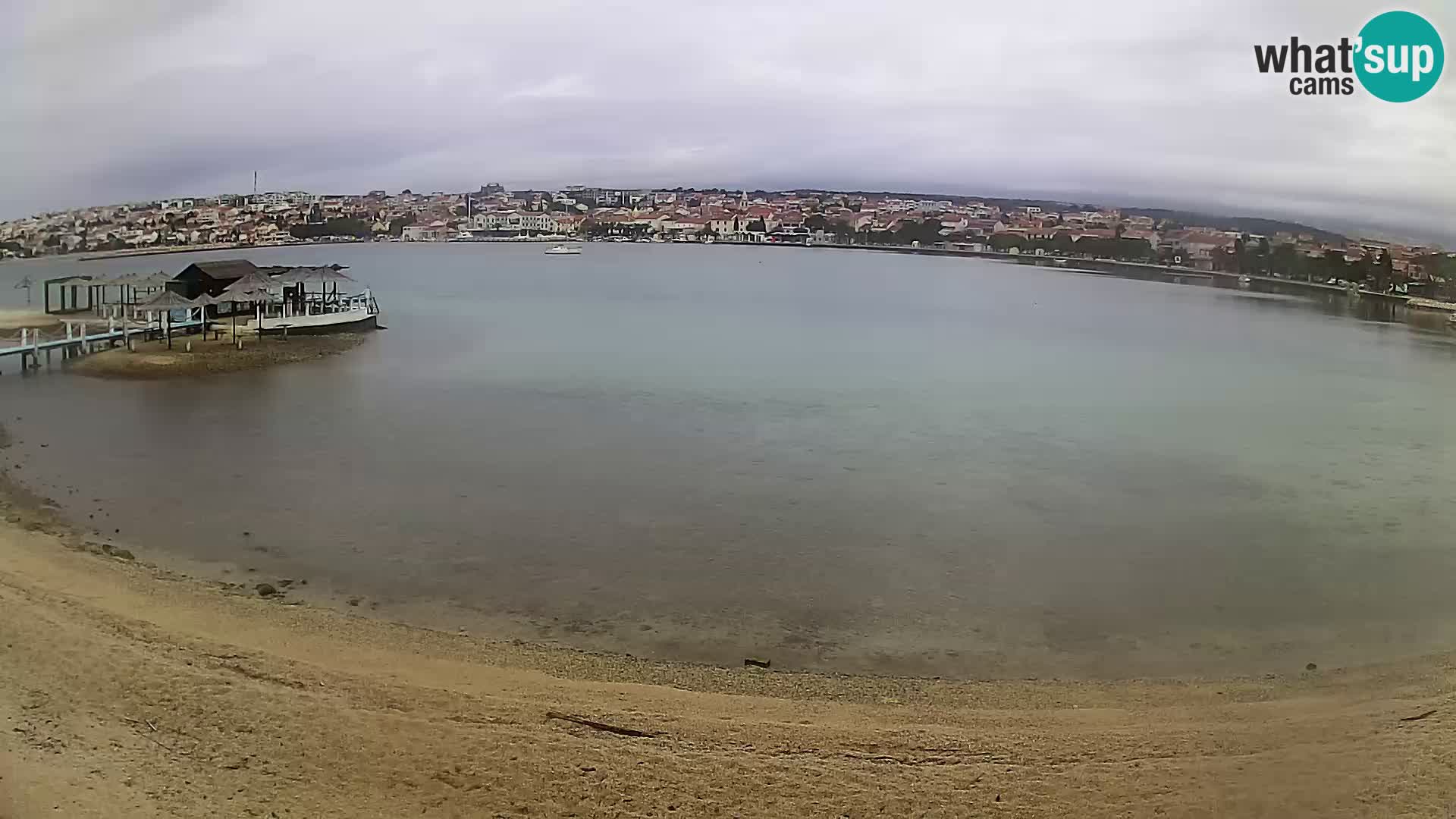 Live webcam Novalja – The Town beach