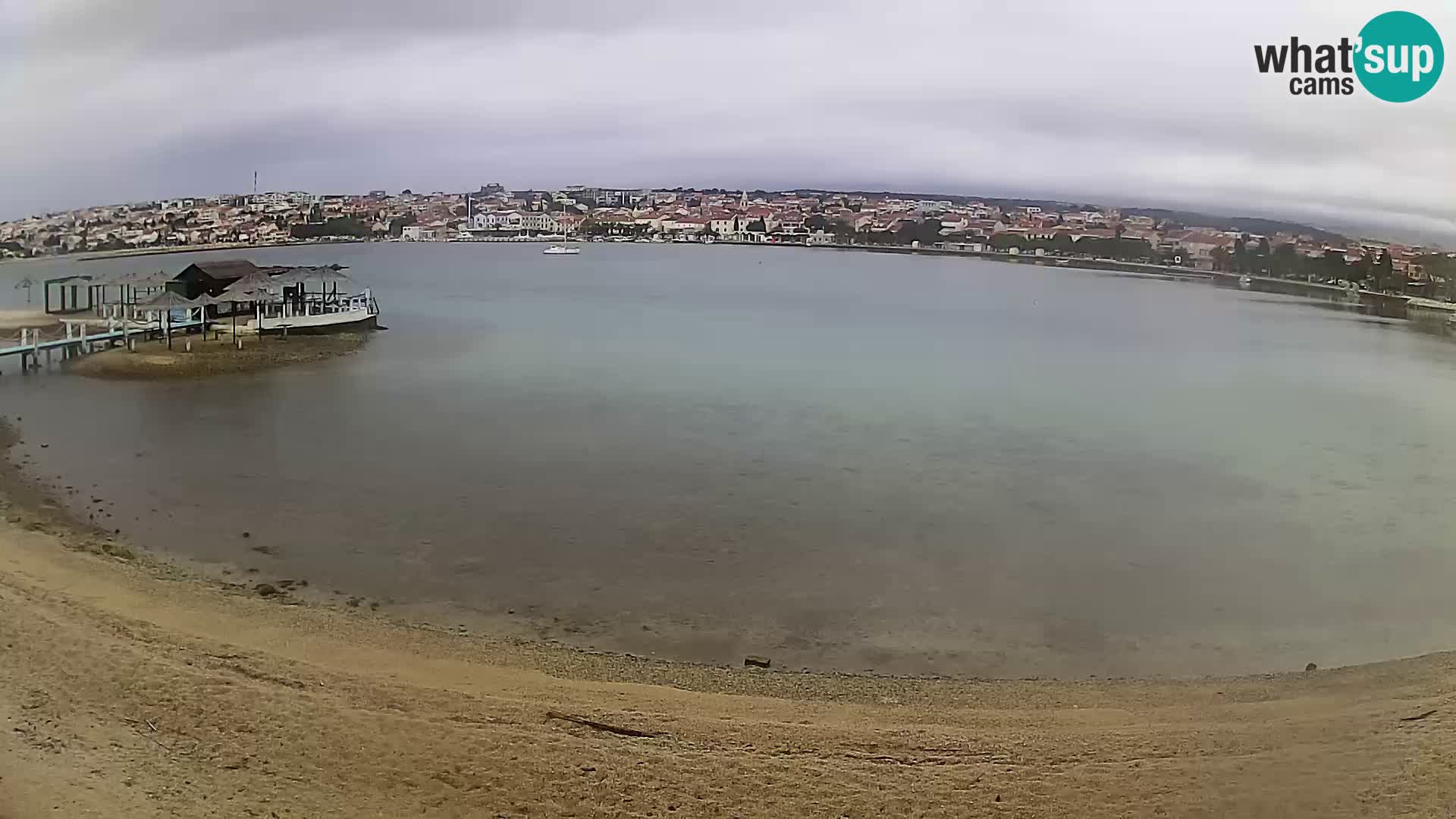 Live webcam Novalja – The Town beach