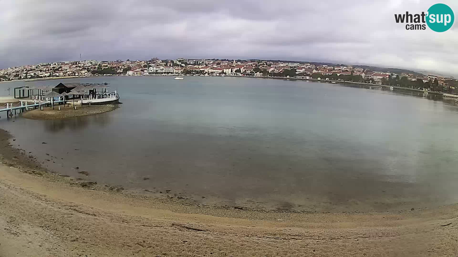 Novalja livecam – plage de la ville