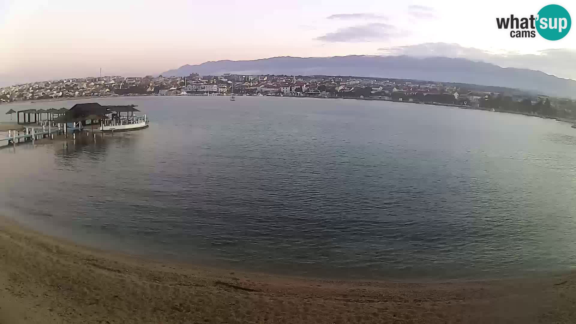 Novalja livecam – plage de la ville