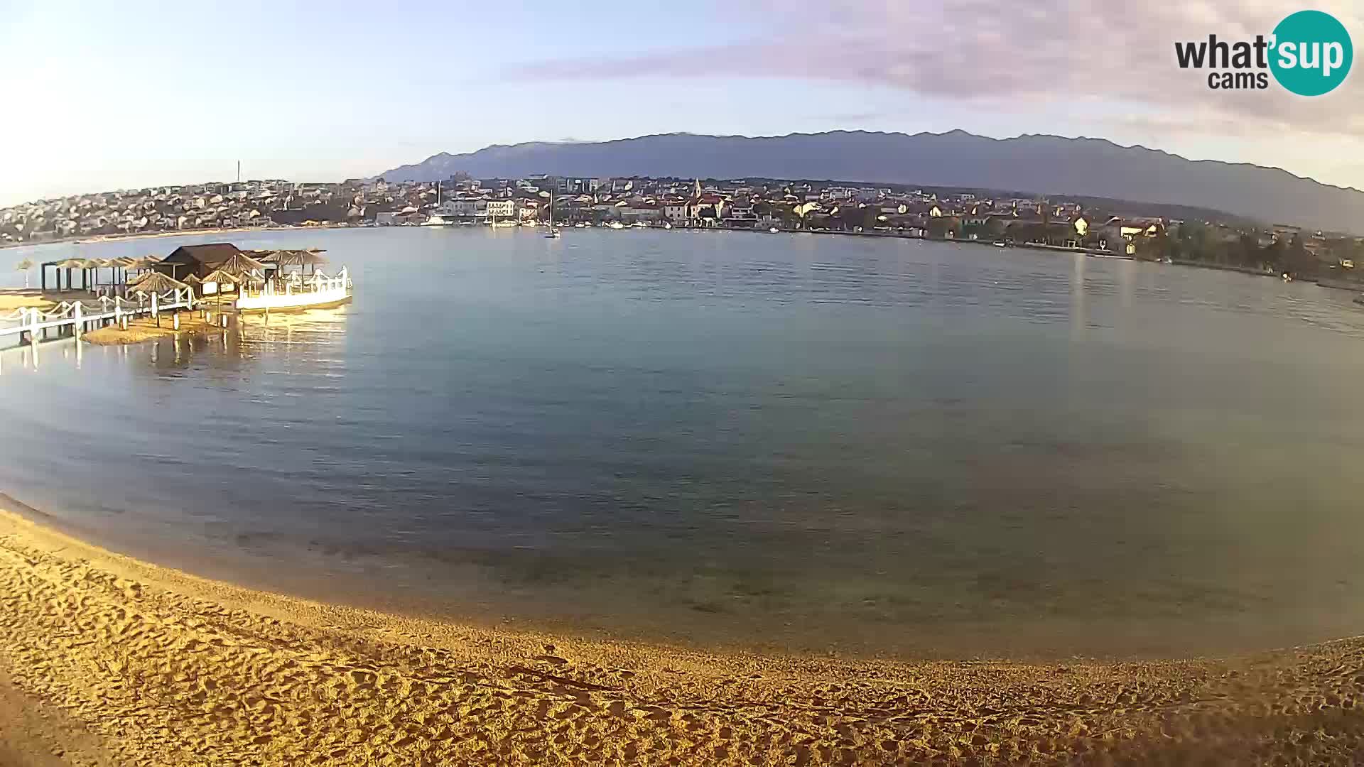 Novalja livecam – plage de la ville