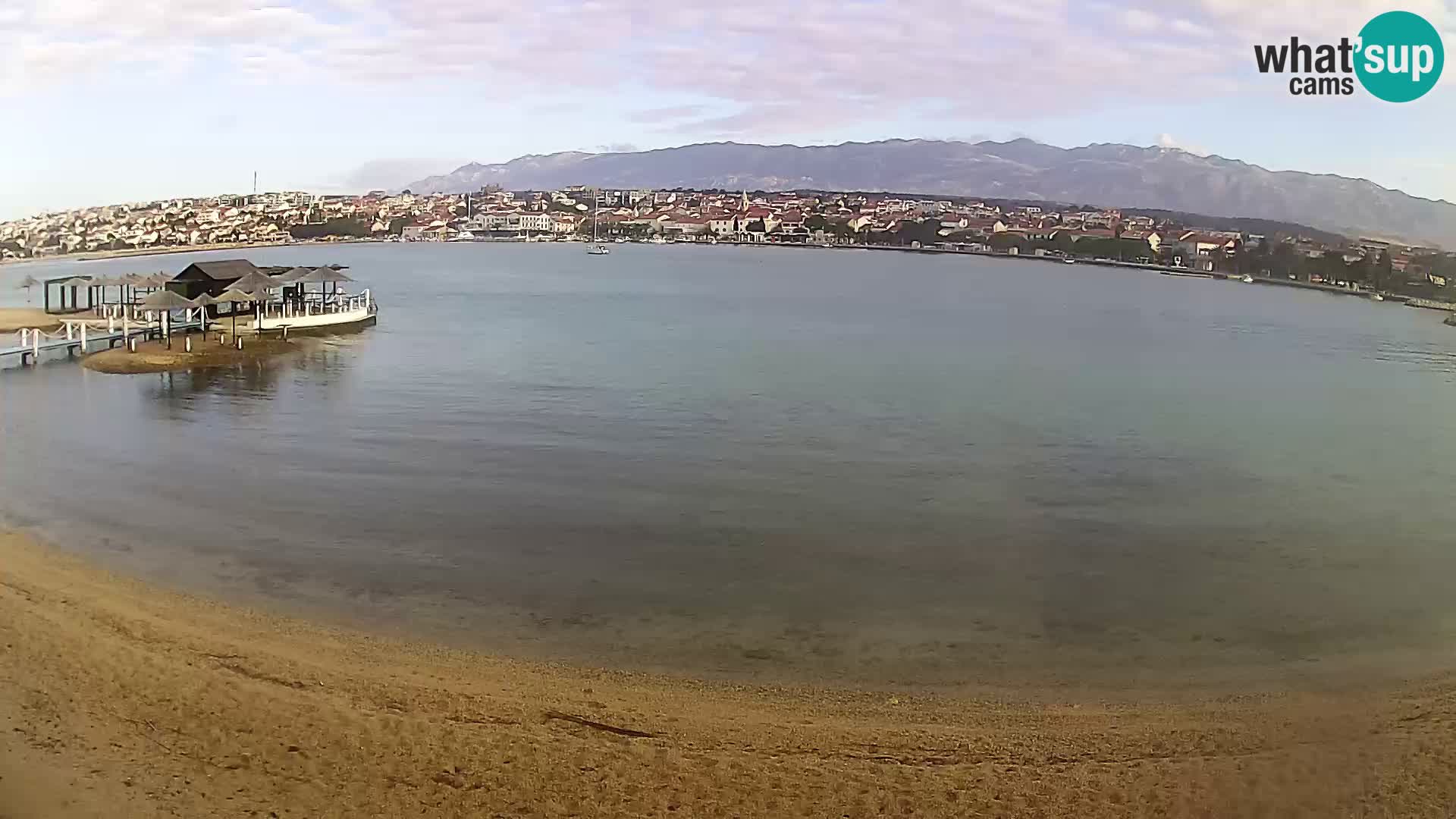 Novalja livecam – plage de la ville