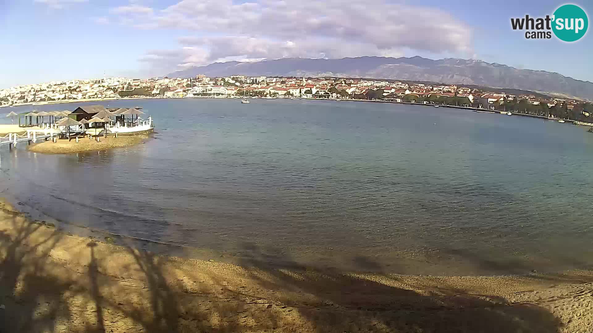 Novalja livecam – plage de la ville