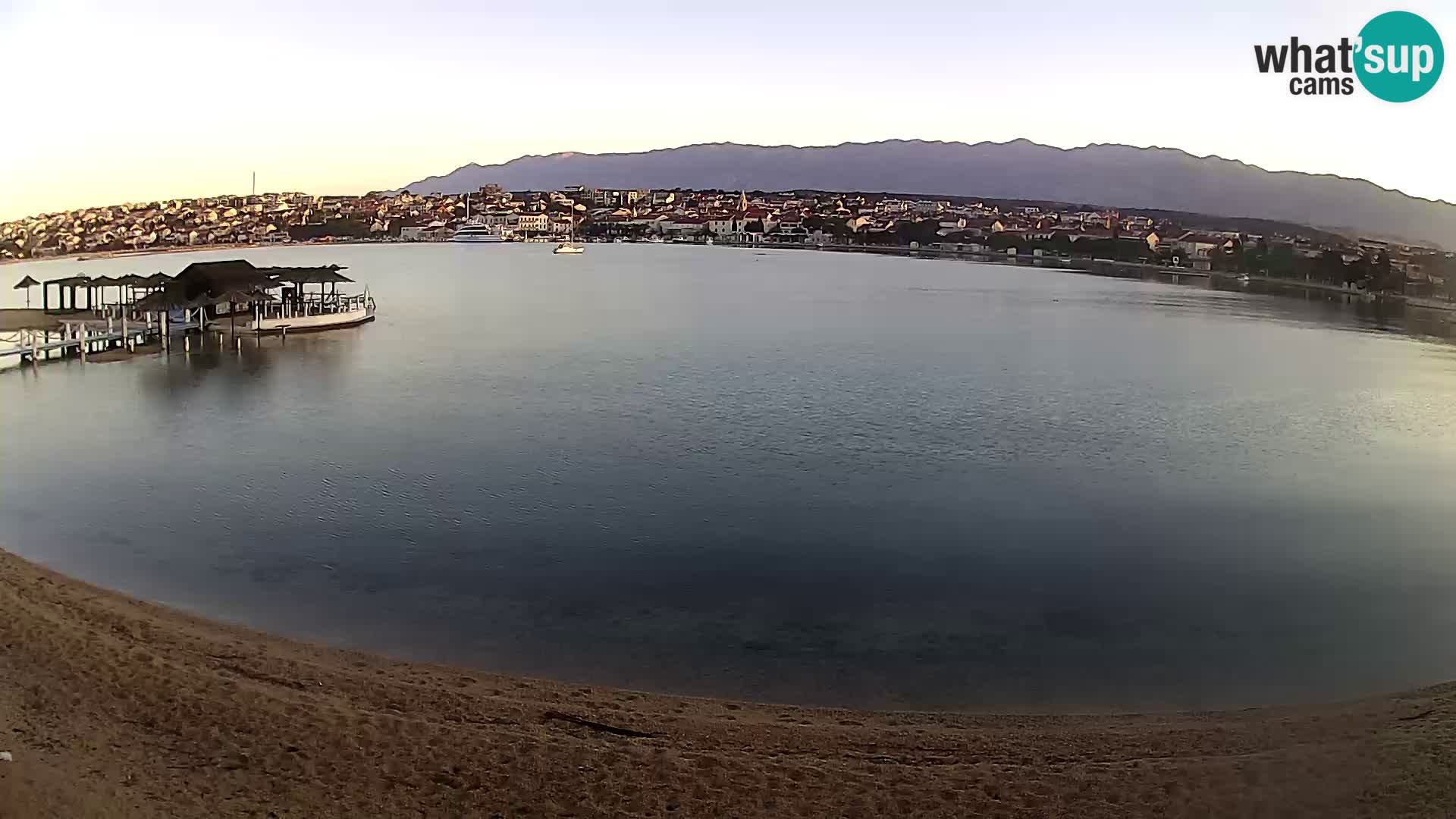 Novalja Kamera v živo – mestna plaža