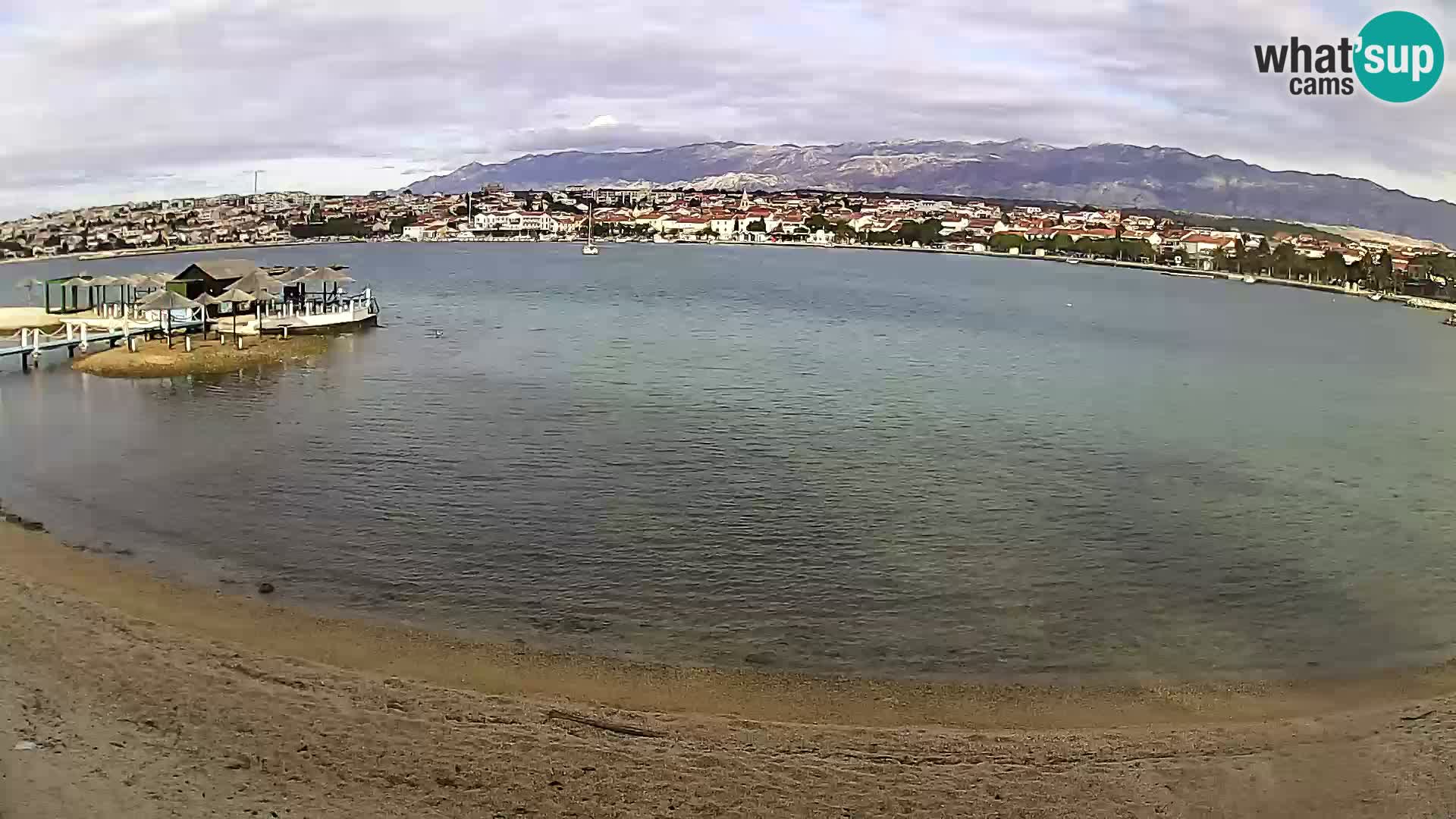 Live webcam Novalja – The Town beach