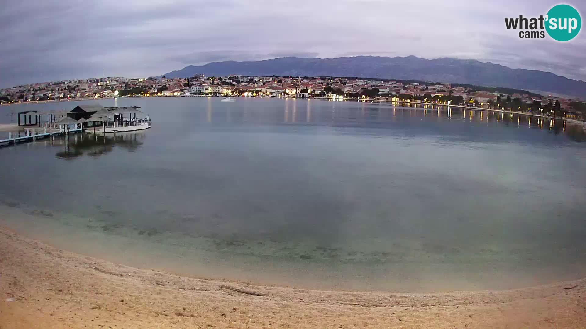 Novalja webcam – spiaggia cittadina